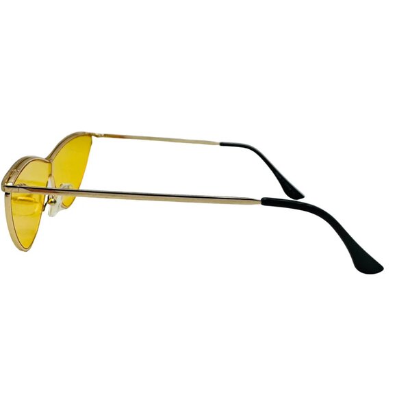 7032 | Yellow Cateye Sunglasses - Picture 3 of 5